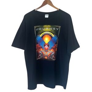 2012 Journey Rock Band Scarab Orb Wings Tour Graphic T Shirt Black XL
